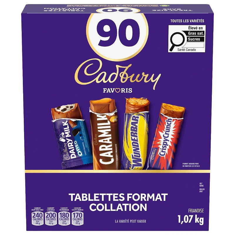 CADBURY ASST. CHOCOLATE 90'S/1.07KG