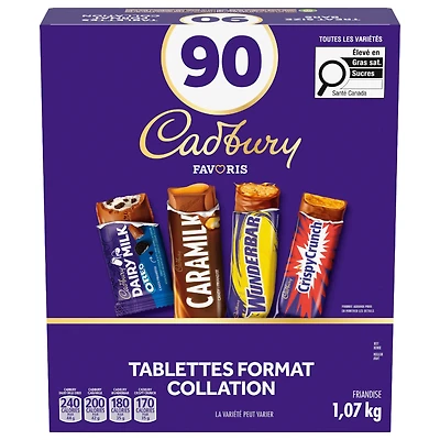 CADBURY ASST. CHOCOLATE 90'S/1.07KG