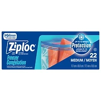 Ziploc Double Zip Freezer Bags - Medium - 19's
