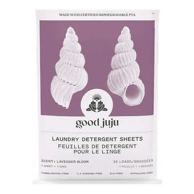 Good Juju Laundry Detergent Sheets - Lavender Bloom - 36 Sheets