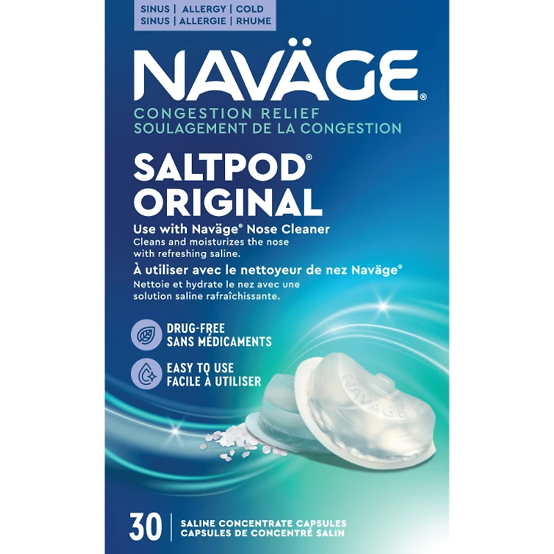 Navage Saltpod Saline Concentrate Capsules - 30s