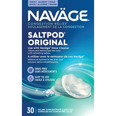 Navage Saltpod Saline Concentrate Capsules - 30s