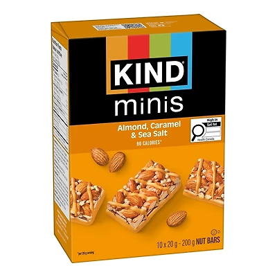 Kind Mini Bars - Almond Caramel & Sea Salt - 10 Pack