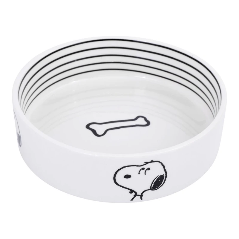 PEANUTS STONEWARE PET BOWL