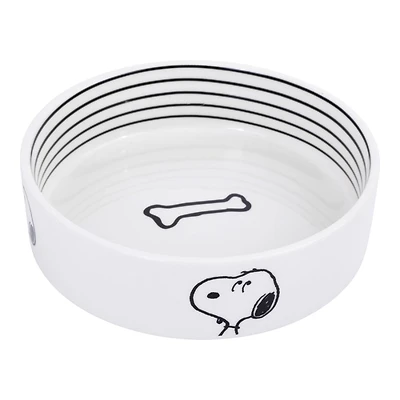 PEANUTS STONEWARE PET BOWL