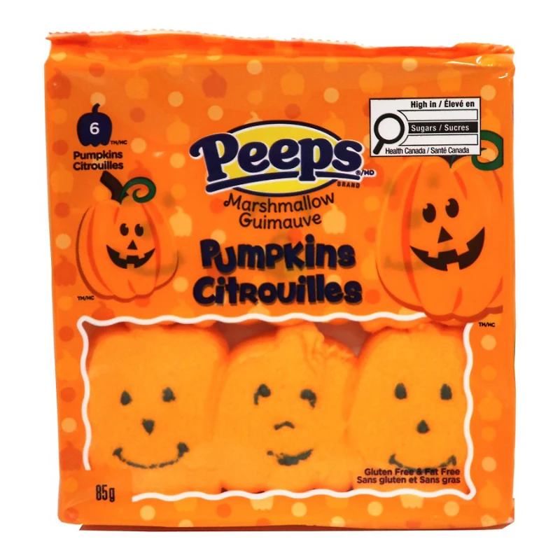 Peeps Pumpkins Marshmallow - 85g / 6s