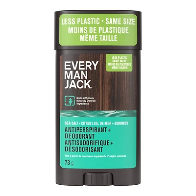 Every Man Jack Antiperspirant+Deodorant - Sea Salt - 73g