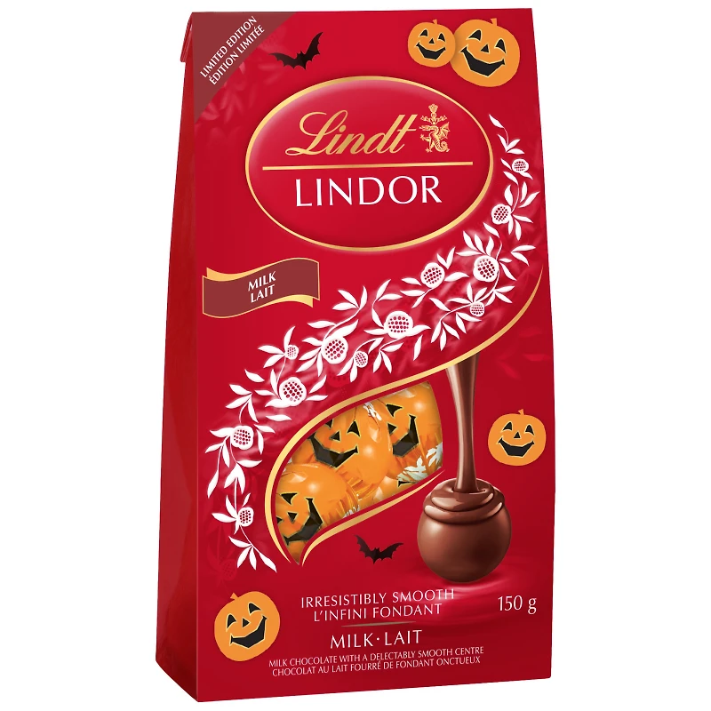 Lindt Lindor Pumpkin Milk Chocolate Truffles Bag - 150g
