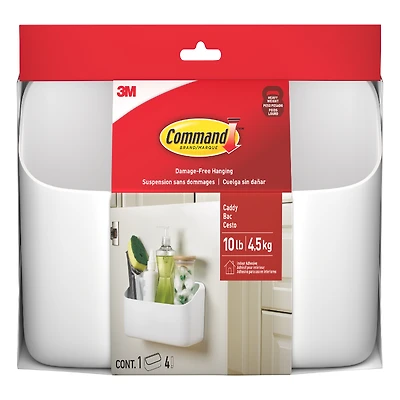 3M Command Cabinet Caddy - White - Single