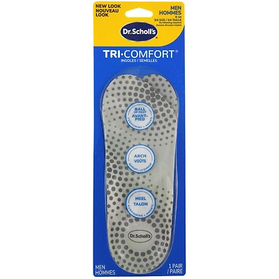 Dr. Scholl's Tri-Comfort Orthotics Insoles - Men's - Fits 8-12