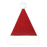 SANTA HAT CABLE in Red