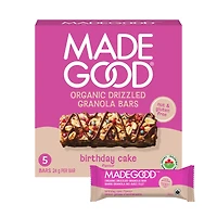 Made Good Chocolate Drizzled Granola Bar - Birthday Cake - 120g/5pk