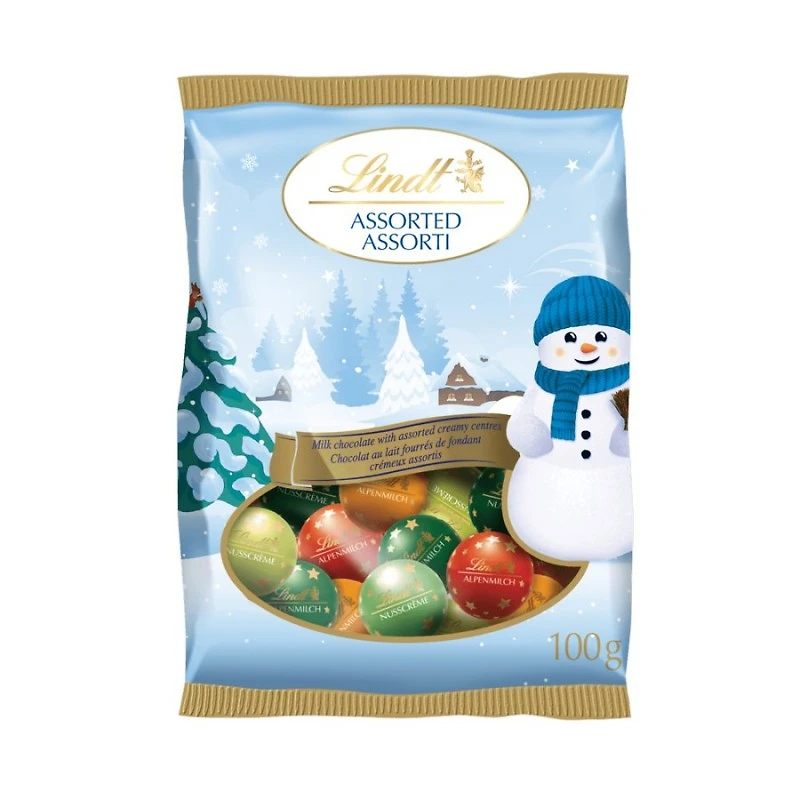 Lindor Mini Balls Assorted with Creamy Center - Milk Chocolate - 100g