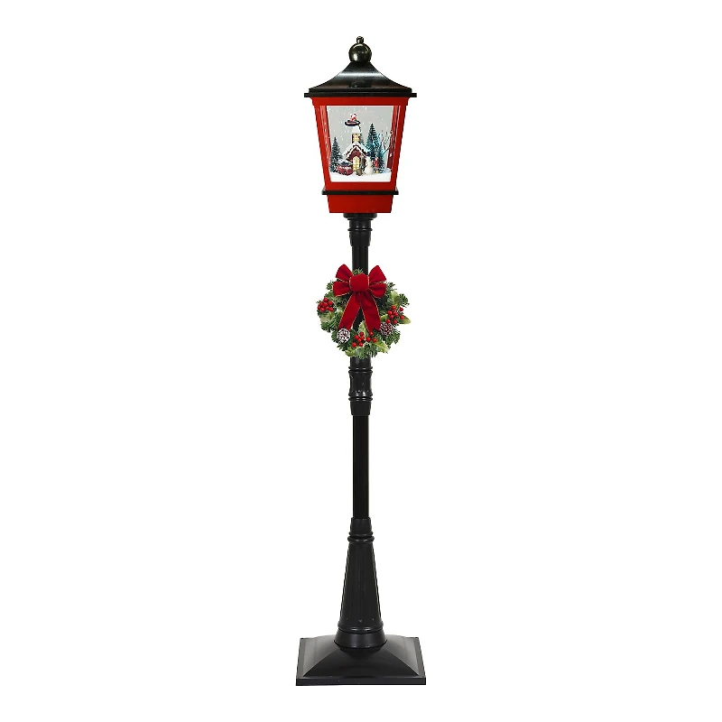 FLOOR LANTERN SANTA PLANE