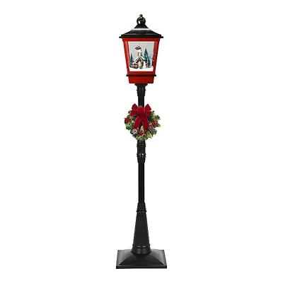 FLOOR LANTERN SANTA PLANE