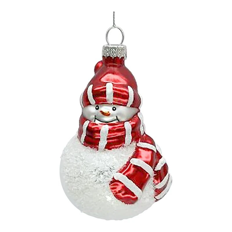 C/F ORNAMENT SNOWMAN in White