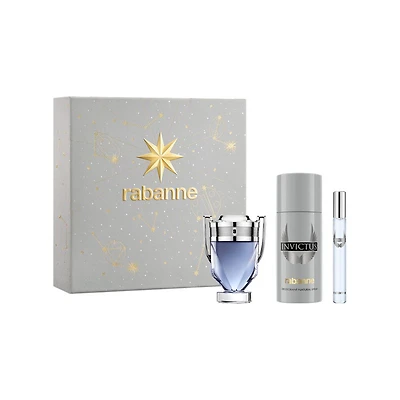 RABANNE INVICTUS EDT SET 3PCE