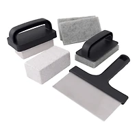 GP 8 PC GRIDDLE CLEANING SET in Black