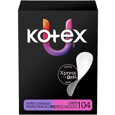 U By Kotex Core Xcov Liner Size 34s