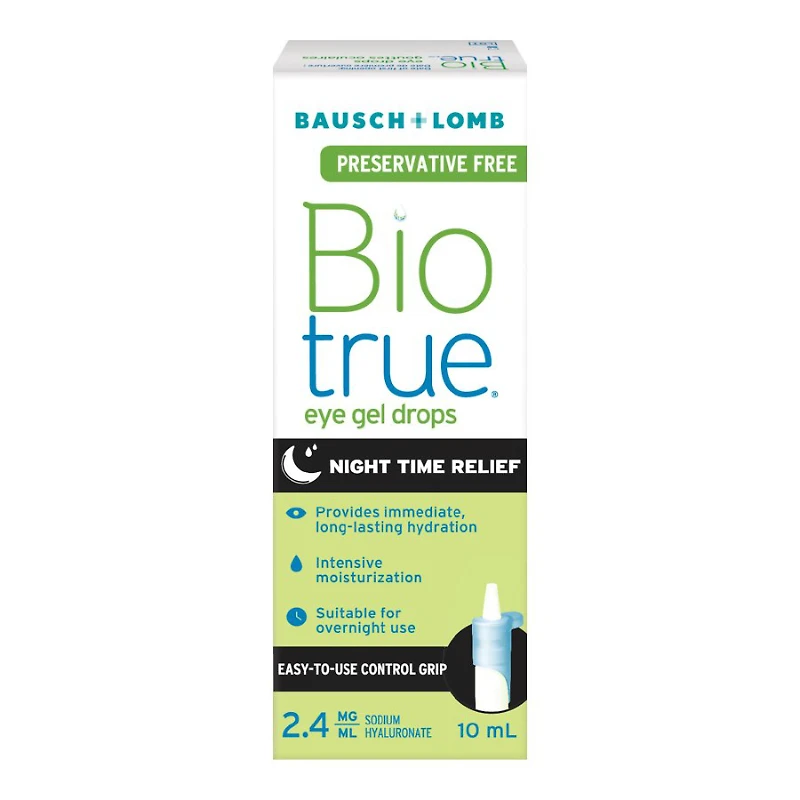 Biotrue Night Time Relief Gel Drops - 10ml