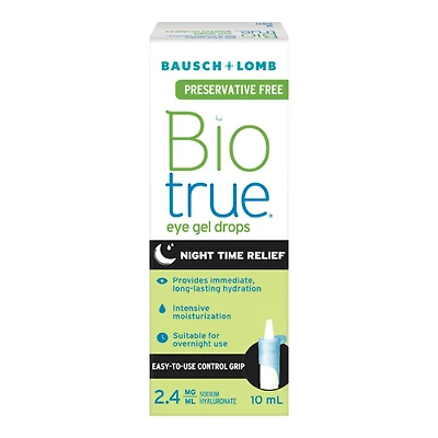 Biotrue Night Time Relief Gel Drops - 10ml
