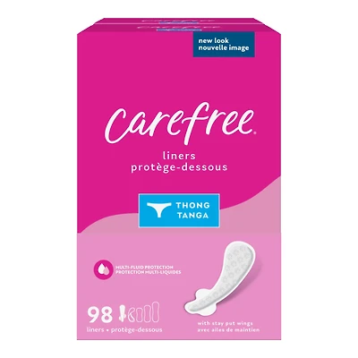 Carefree Thong Regular Pantyliners Unscented - 98s