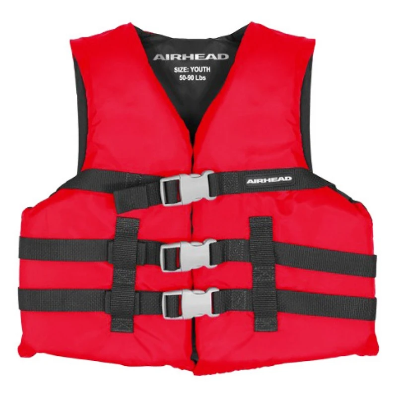 AIRHEAD BOATING LIFE VEST YOUTH in Red