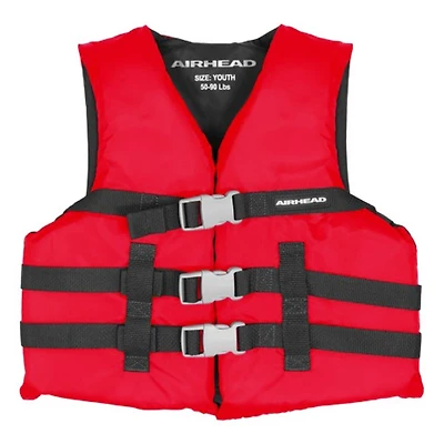 AIRHEAD BOATING LIFE VEST YOUTH in Red