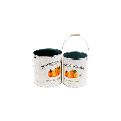 R/METAL PUMPKIN PCKNG BUCKET