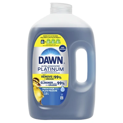 Dawn Platinum Refresh Rain Liquid Dish Soap - 2.2L
