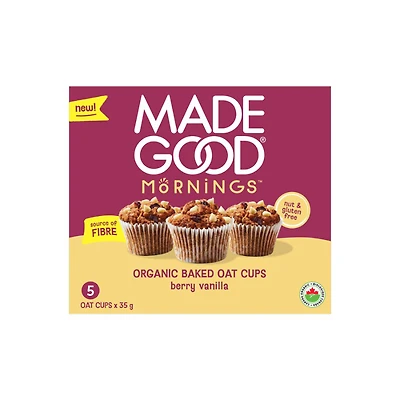 MADE GOOD OAT CUPS BERRY VAN 5PK 35G