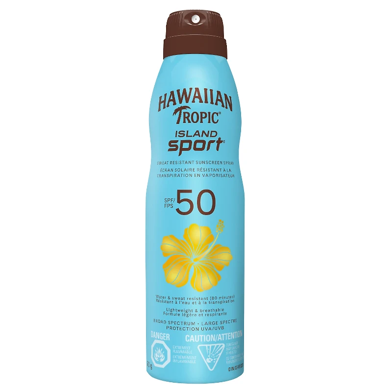 Hawaiian Tropic Island Sport Sunscreen Spray - SPF 50 - 170g
