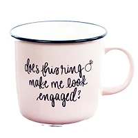 SWD DOES THIS RING MUG in Pink Size 16oz