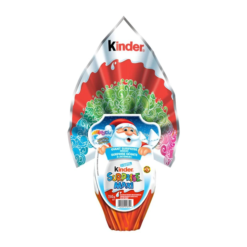 Kinder Surprise Maxi Santa - Milk Chocolate - 150g