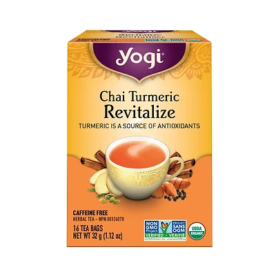 Yogi Organic Tea - Chai Turmeric Revitalize - 16's