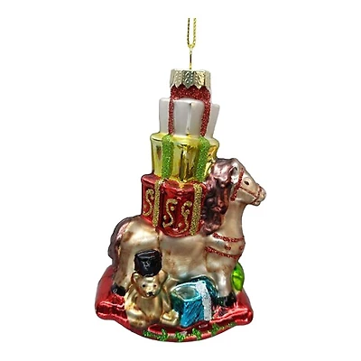 C/F ORNAMENT HORSE W/GIFT