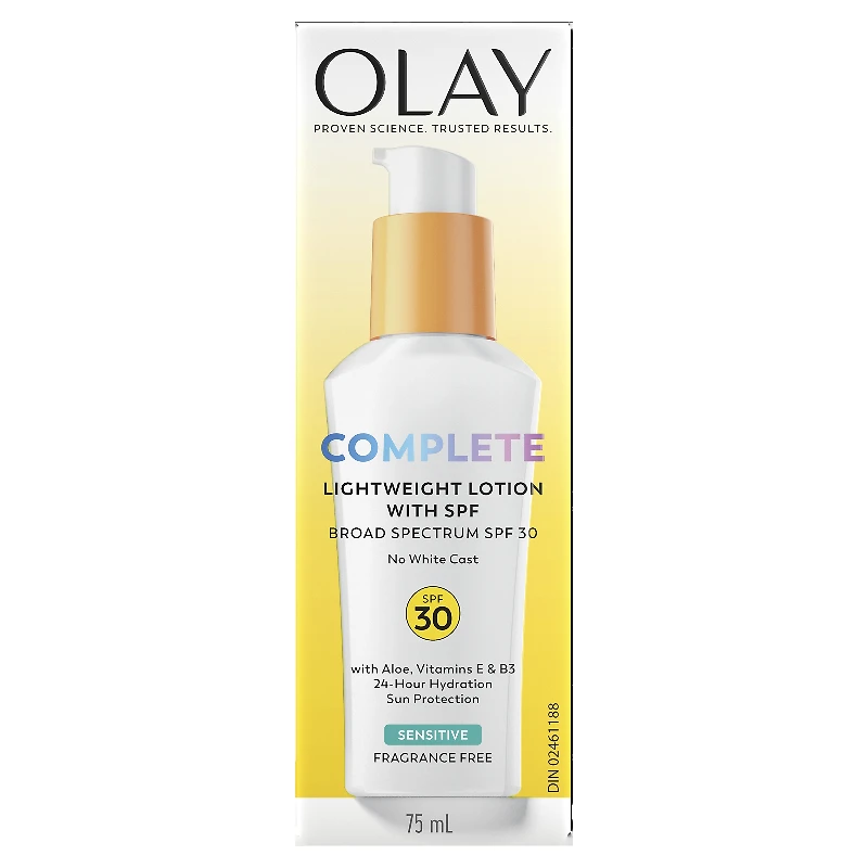Olay Complete SPF 30 Defense Daily UV Moisturizer - Sensitive Skin - 75ml