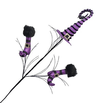 HALLOWEEN SPRAY WITCH HAT in Purple
