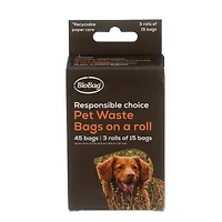 BioBag Dog Waste Bags On A Roll - 45 bags