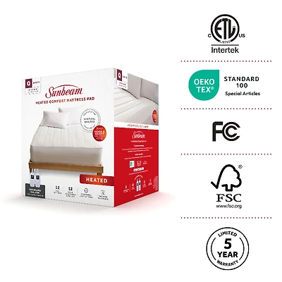 Sunbeam Heated Mattress Pad Size King
