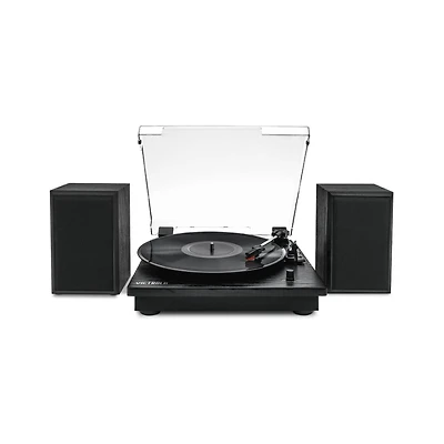 VICTROLA MONTAUK TURNTABLE in Black