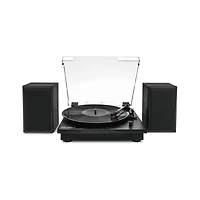 VICTROLA MONTAUK TURNTABLE in Black