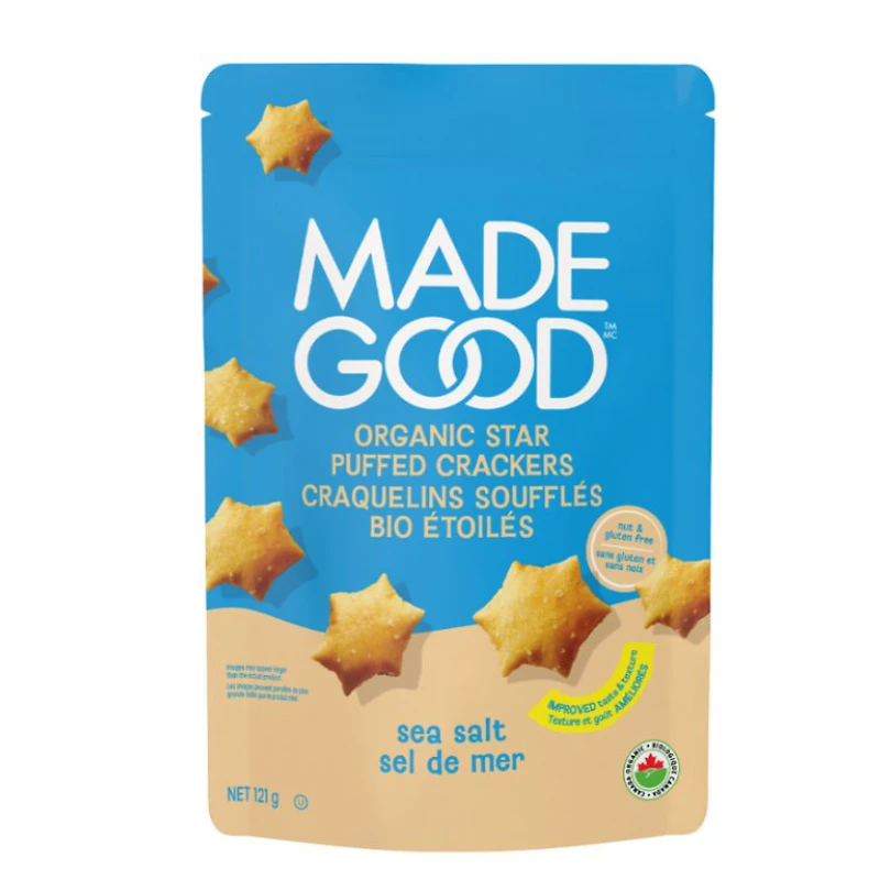 Made Good Star Puffed Crackers - Sea Salt - 121g