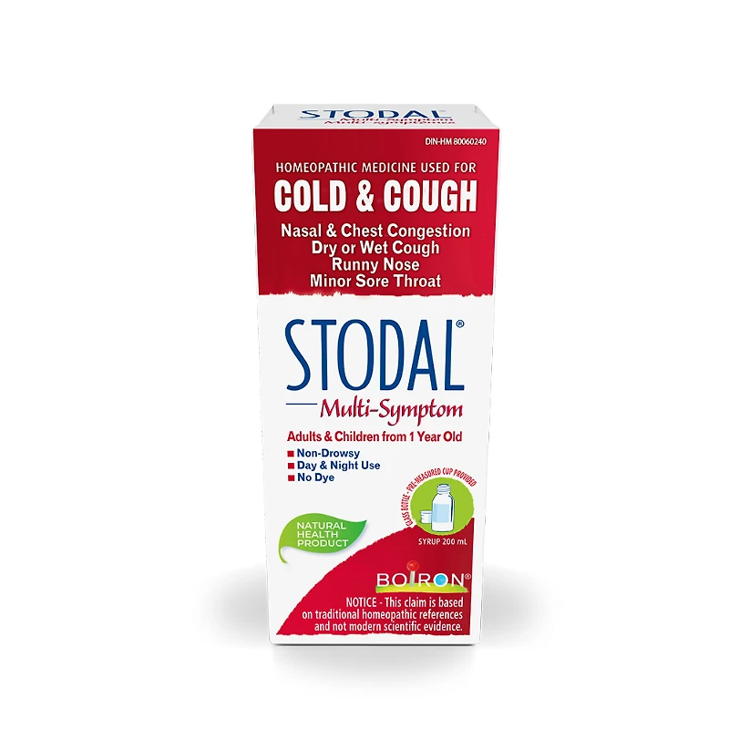Boiron Stodal Cough & Cold Syrup - 200ml