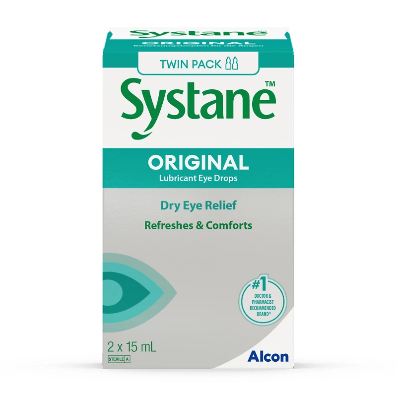 Systane Original Lubricant Eye Drops - 2 x 15ml