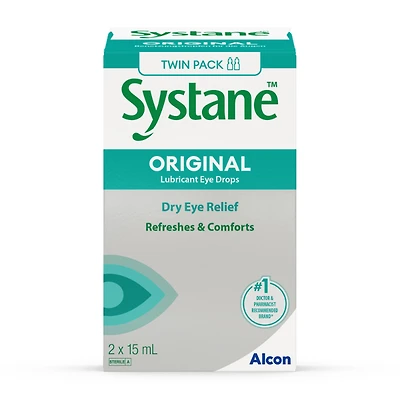 Systane Original Lubricant Eye Drops - 2 x 15ml