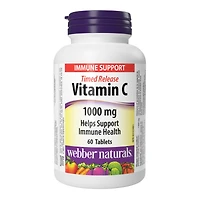 Webber Naturals Timed Release Vitamin C Tablets - 1000mg - 60's