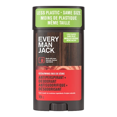 Every Man Jack Antiperspirant+Deodorant - Cedarwood - 73g