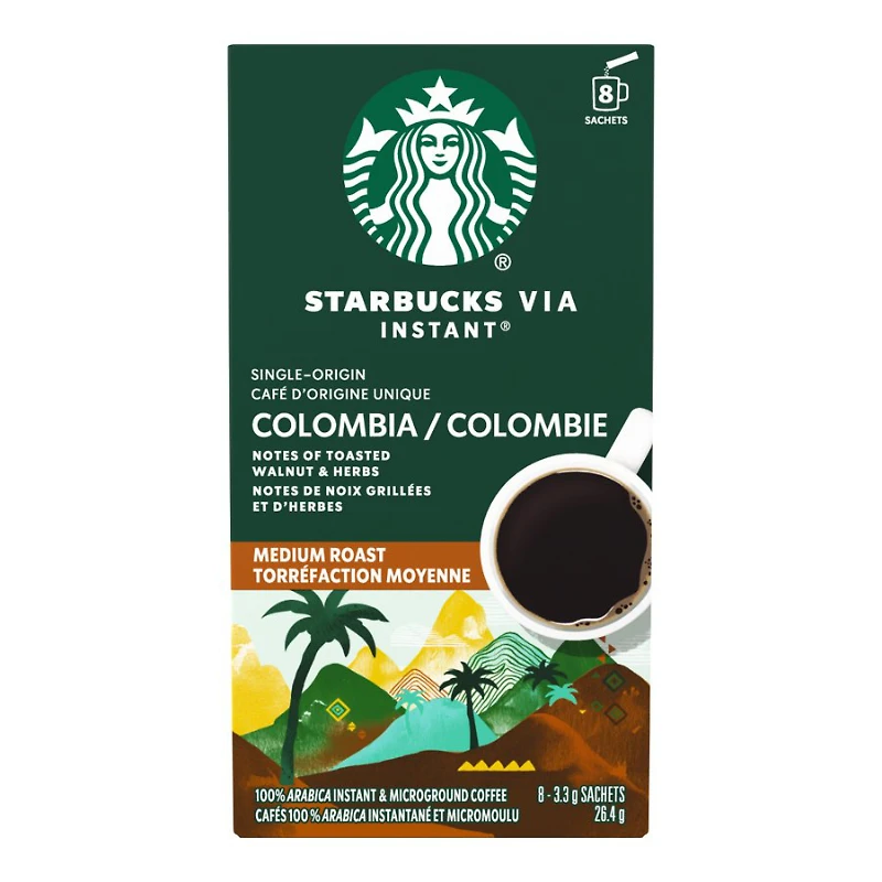 Starbucks VIA Instant Coffee - Colombia - 8s