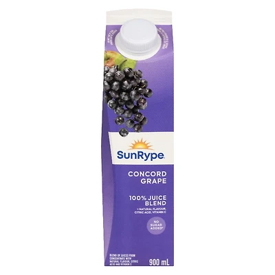 SunRype Fruit Juice - Concord Grape - 900ml